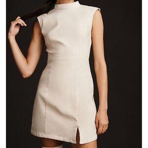 Anthropologie Mock-Neck Sleeveless Seamed Dress Size M